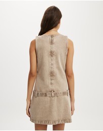 Cotton On - Luisa Belted Denim Mini Dress