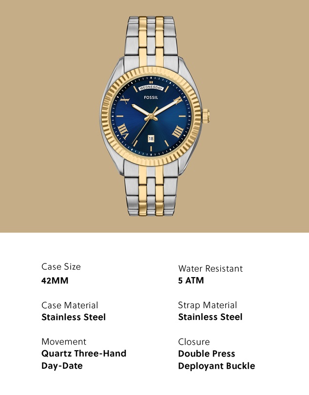 Fossil - Campbell Two Tone Analogue Watch