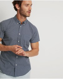 Oxford - Tottenham Cotton Printed Short Sleeve Shirt