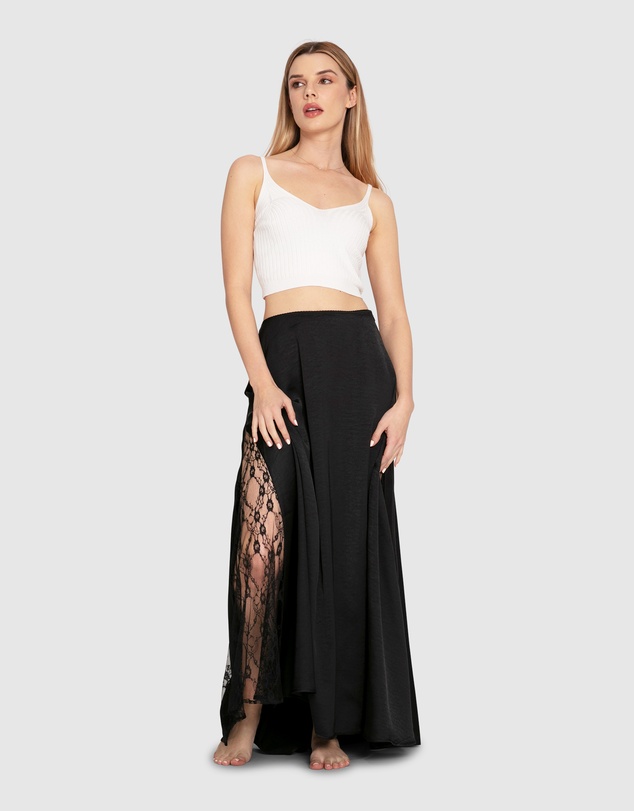 Belle & Bloom - California Dreamin' Maxi Skirt - Black