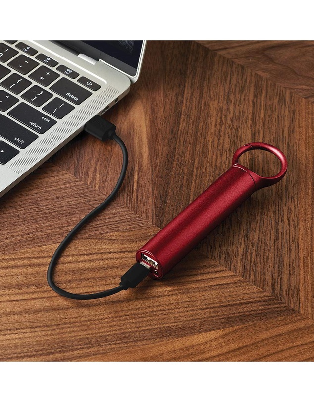 Lexon - Lexon Nomaday 3000 Mah Power Bank With Clip - Red