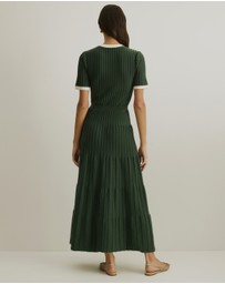 Atmos&Here - Kendra Contrast Knit Midi Dress