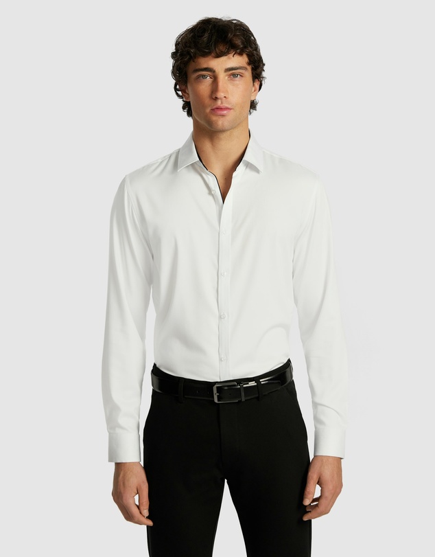 yd. - Heathcoat Slim Bamboo Blend Shirt