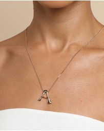 Astrid & Miyu - Initial Bold Pendant 18Ct Necklace
