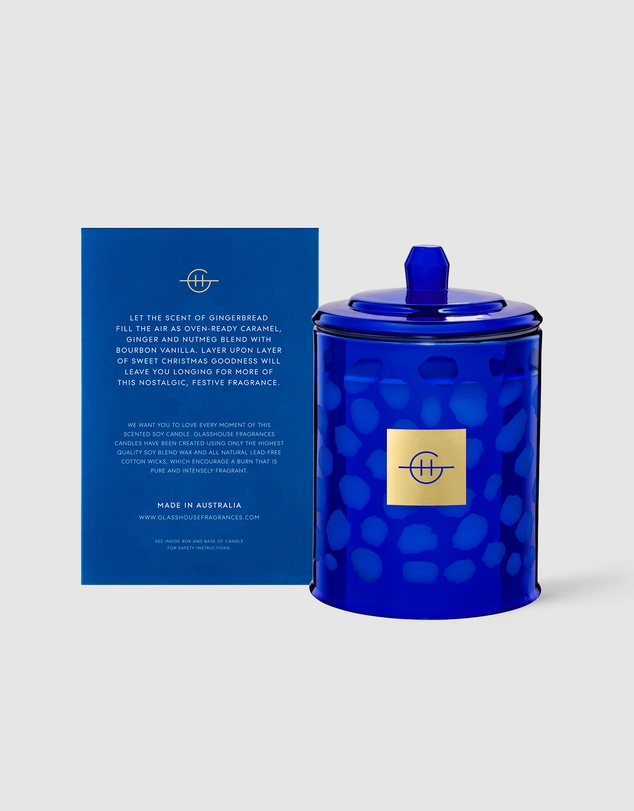 Glasshouse Fragrances - Gingerbread House 380g Soy Candle