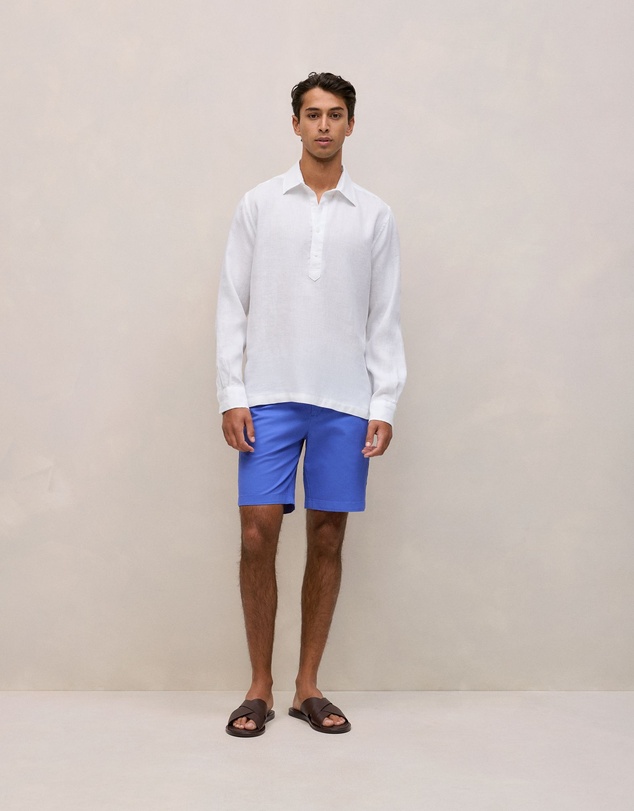 Trenery - Cotton Twill Chino Short in Vivid Blue