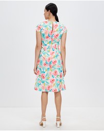 Pink Ruby - Spring Racer Sleeves Dress