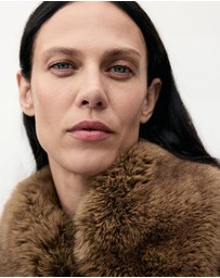 M.N.G - Tweed Jacket With Fur Collar
