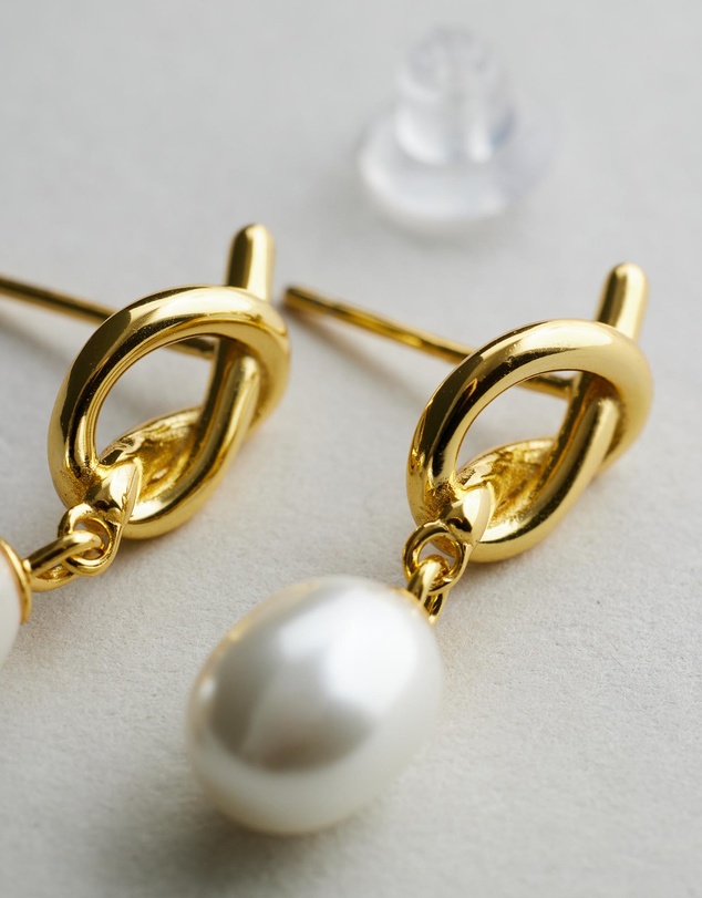 Native Sol - Chloe Pearl Earrings