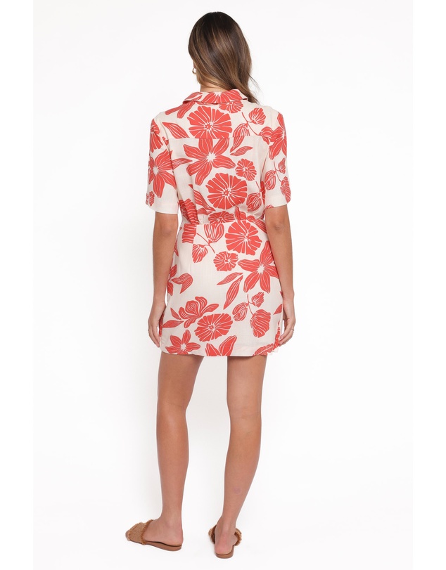 Petal & Pup - Leyton Mini Dress - Red Floral