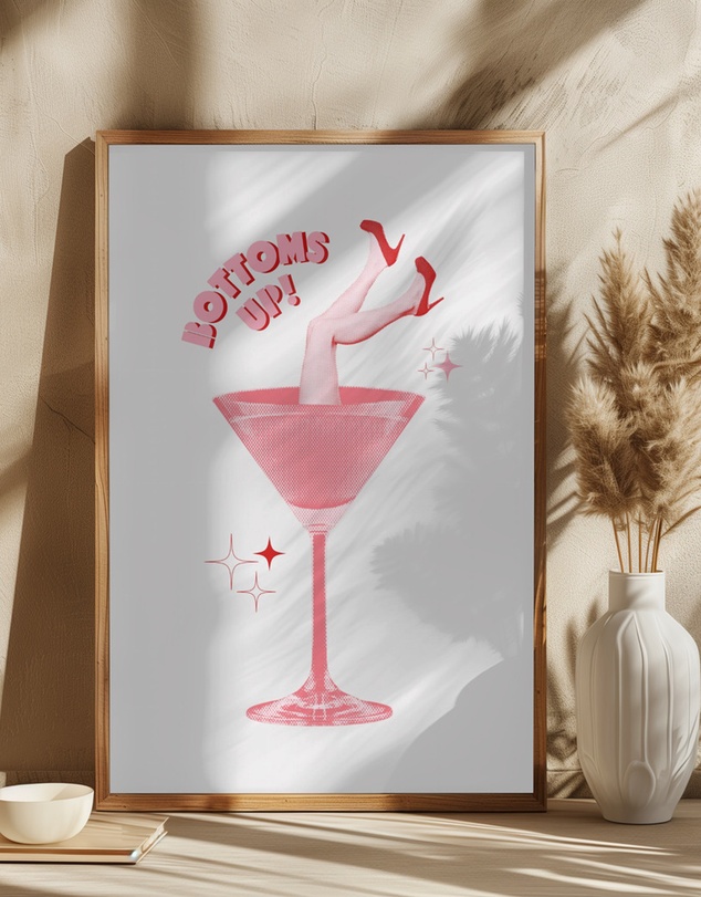 Olive et Oriel - Martini Mischief by Athene Fritsch Art Print