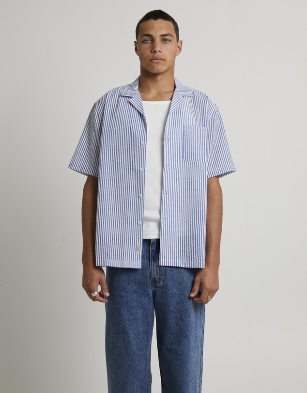 Arvust - Seersucker Short Sleeve Resort Shirt