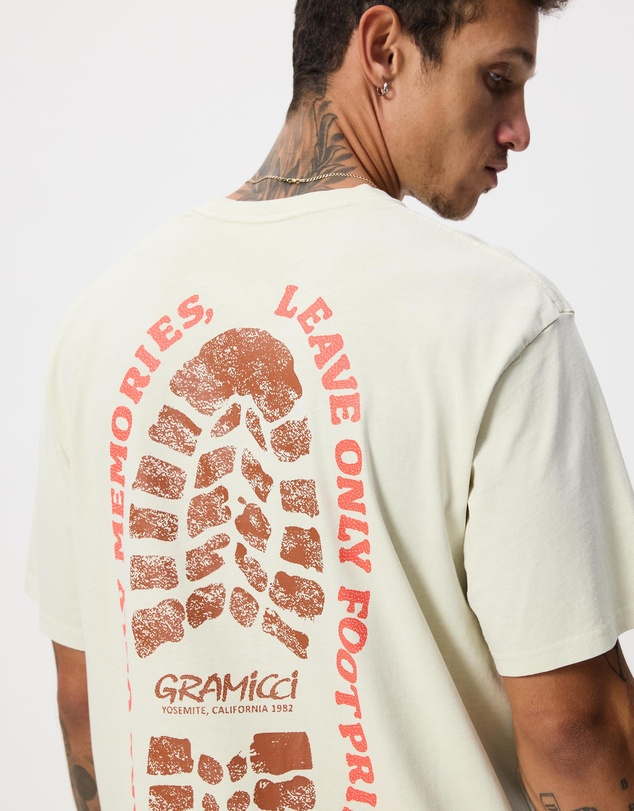 Gramicci - Footprints Tee Pigment Dyed