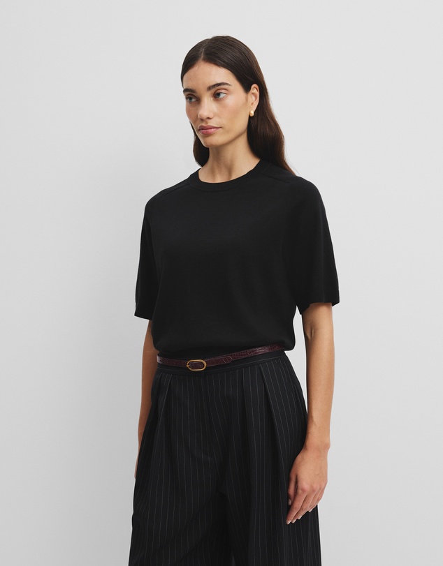 Country Road - Organically Grown Cotton Blend Cashmere Blend T-shirt