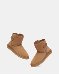 EVERAU - Australian Shepherd Ugg Mini Winza Cow Suede Upper UGG Boots