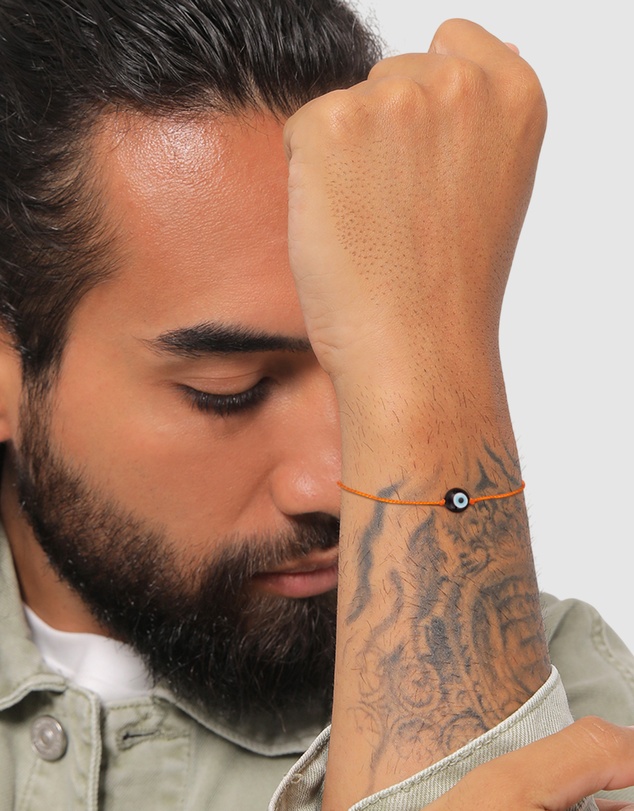 Kuzzoi - ICONIC EXCLUSIVE - Nylon Bracelet with Evil Eye Bead
