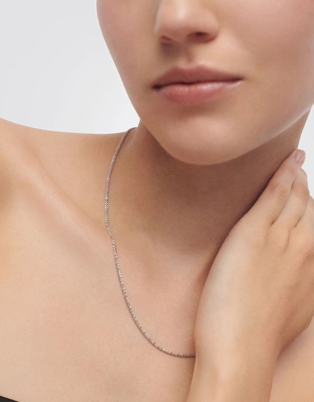 PDPAOLA - Sparkle Silver Chain Necklace