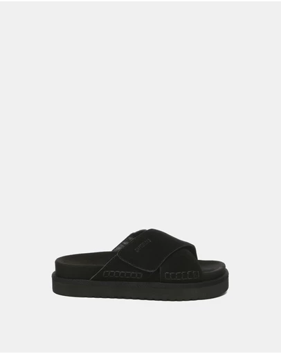 EVERAU - EverAU Ugg Lilac Cow Suede Upper Sandals