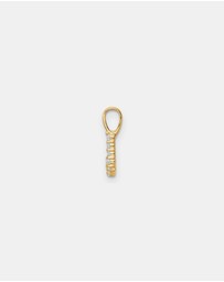 Zoe Olivia - 9K Gold Lab Grown Diamond Initial J Pendant