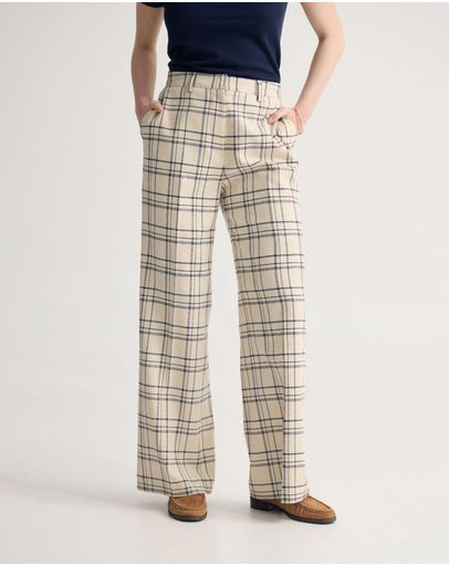 Ivory/Navy Check