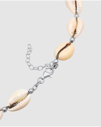 Elli Jewelry - Necklace Summer Beach Trend with Kauri Shells Beach in 925 Sterling Silver