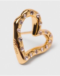 Maje - Heart Mini Bostrass Earrings