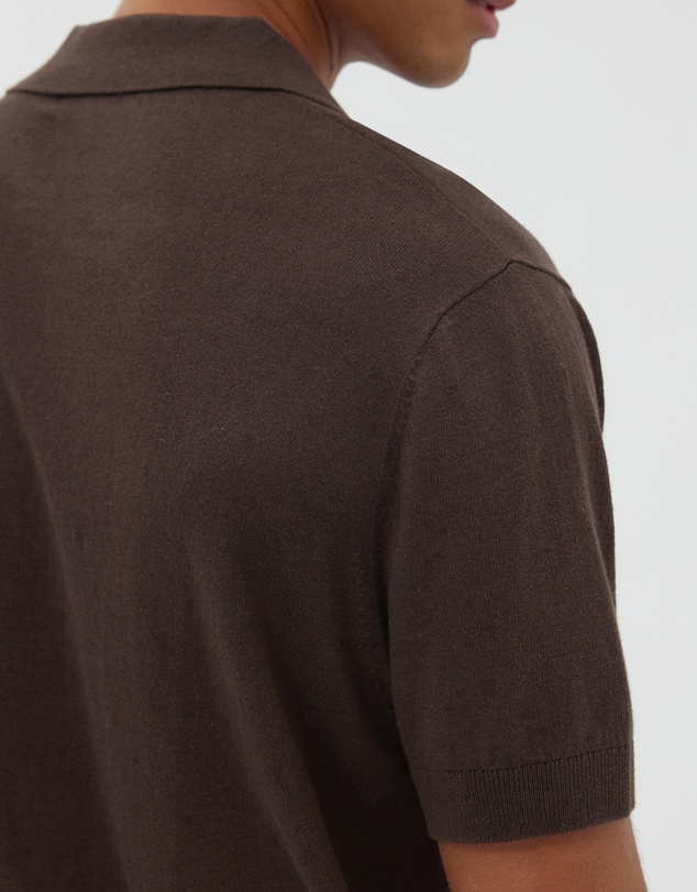 AERE - Linen Blend Knit Shirt