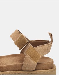 EVERAU - EverAU Ugg Carla Cow Suede Upper Sandals