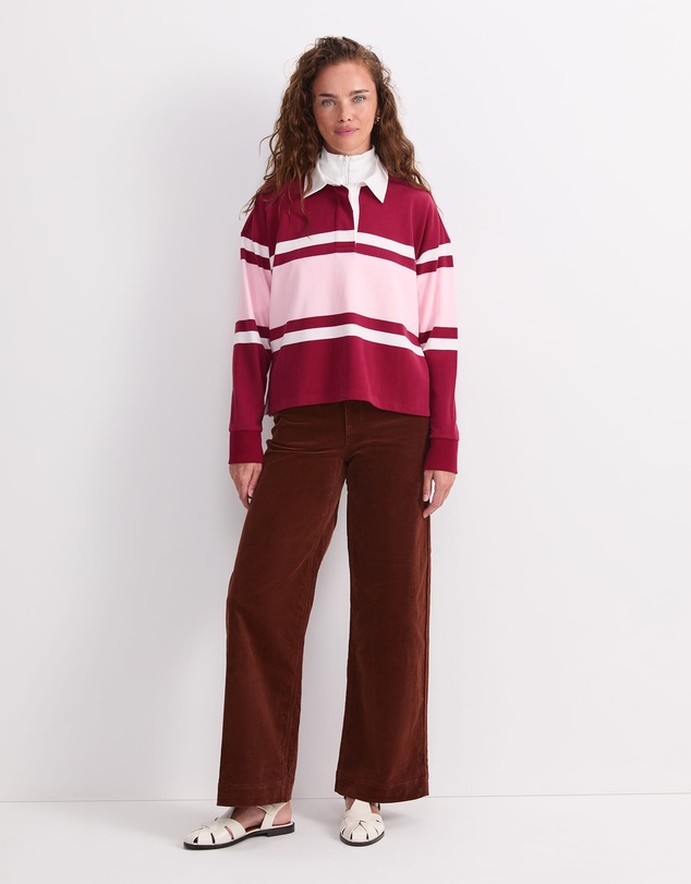 Sportscraft - Joanna Cropped Rugby Shirt