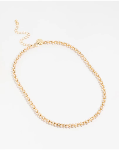 Lovisa - Gold Plated Pearl Fireball Bracelet