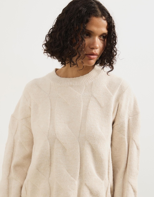 Atmos&Here - Stella Cable Knit Oversized Knit Jumper