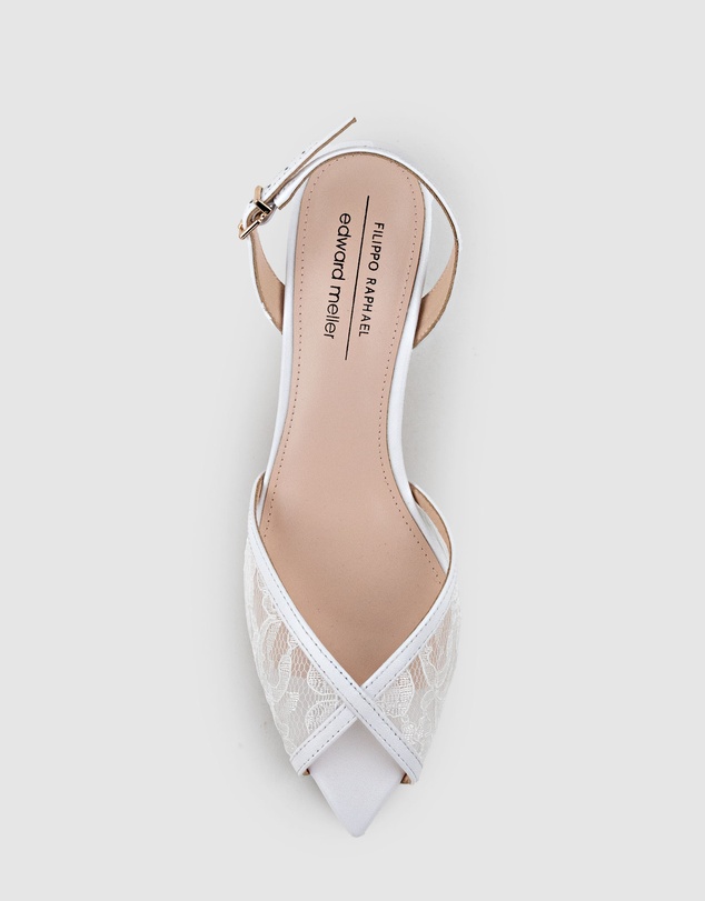 Edward Meller - OREGAN85 Pointed Open Toe Lace Sandal