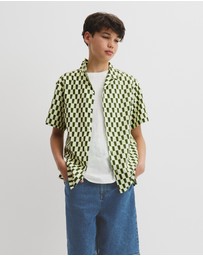 Country Road - Teen Short Sleeve Geometric Print Shirt