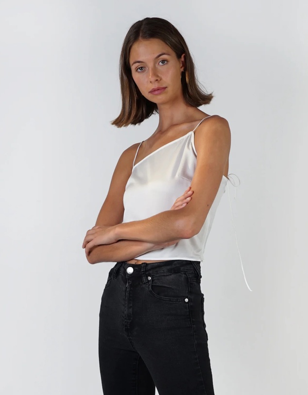 Lydan The Label - Asymmetrical Silk Top