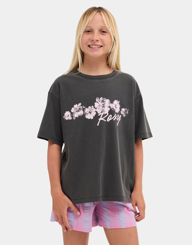 Roxy - Girls 8 to 16 Flower Chain T-Shirt