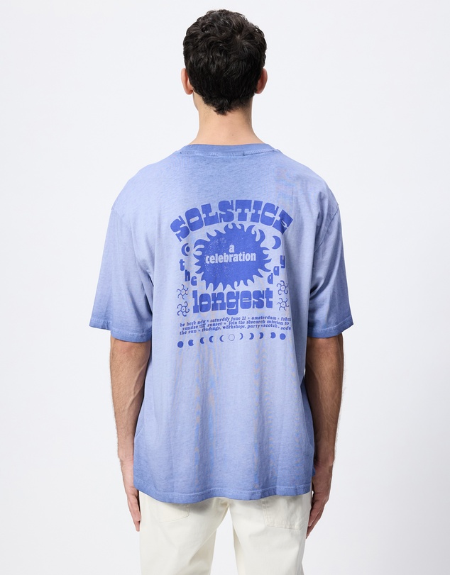 Scotch & Soda - Front And Back Artwork Loose Fit Cold-Dyed T-Shirt