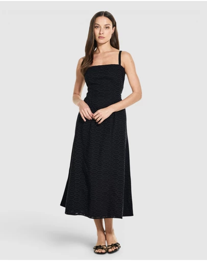 GUESS - Eco Sharon Sangallo Midi Flare Dress