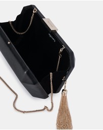 Olga Berg - Lia Facetted Clutch With Tassel