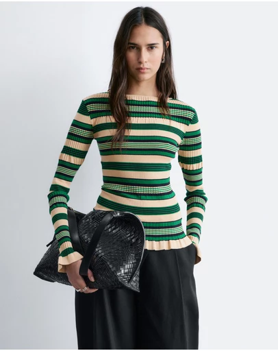 & Other Stories - LS Ribbed Top