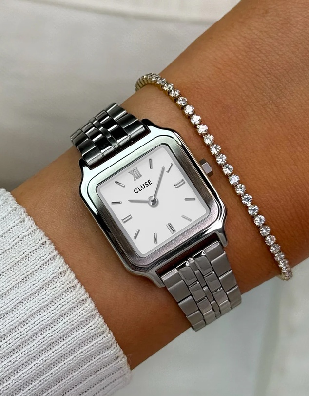 Cluse - Gracieuse Petite White/Silver Link