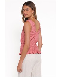 Petal & Pup - Lucilla Shirred Waist Top - Petal Pink