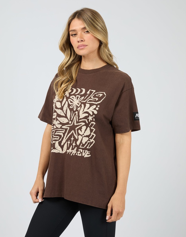 All About Eve - Centered Relaxed Tee Brown