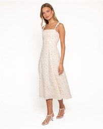 Petal & Pup - Clarissa Midi Dress - White Betty