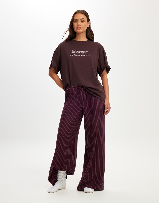 Cotton On Body - Cloud Soft Flannel Wide Leg Pant