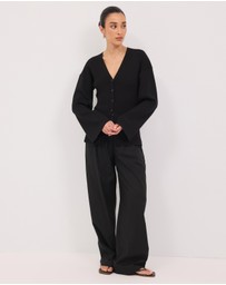 Calli - Tiarne Flared Knit Cardigan
