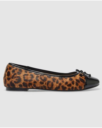 BLACK PATENT/ANIMAL