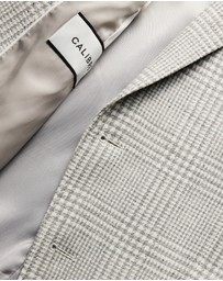Calibre - Wool Linen Check Blazer