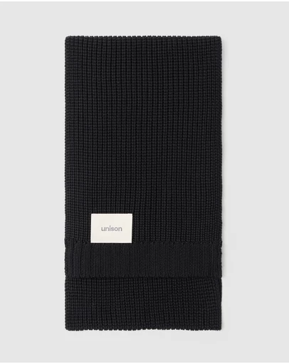 UNISON - Textured Knit Scarf