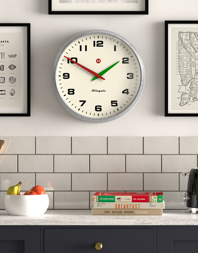Newgate - Newgate Superstore Wall Clock Alpha Dial Chrome