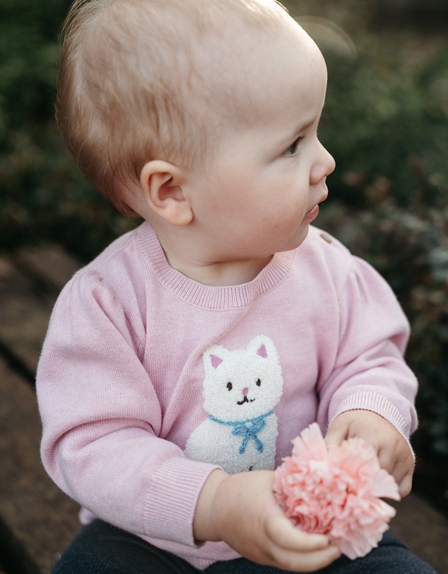 Purebaby - Kitten Jumper-Kids-Babies
